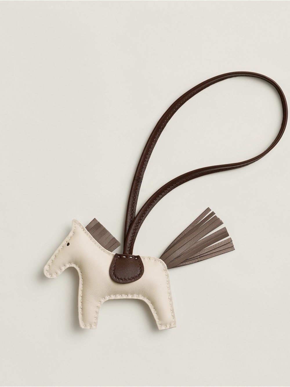 Hermes Rodeo Charm PM craie/chocolate/etoupe - Picture 10 of 10